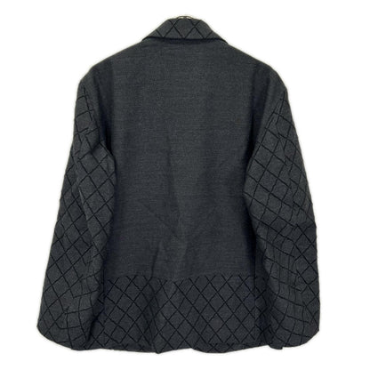 ISSEY MIYAKE MEN イッセイミヤケメン 13AW ME33FD210 グレー 袖切り替え テーラードジャケット ジャケット