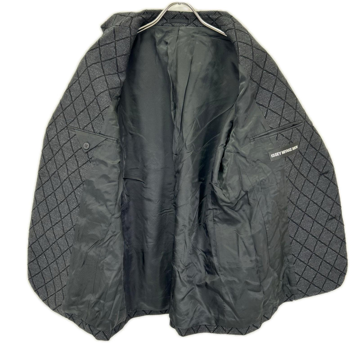 ISSEY MIYAKE MEN イッセイミヤケメン 13AW ME33FD210 グレー 袖切り替え テーラードジャケット ジャケット