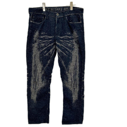 ISSEY MIYAKE MEN イッセイミヤケメン 16AW ME63FF197 ジャガードデザイン デニムイージーパンツ ボトムス
