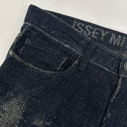 ISSEY MIYAKE MEN イッセイミヤケメン 16AW ME63FF197 ジャガードデザイン デニムイージーパンツ ボトムス
