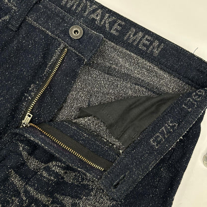 ISSEY MIYAKE MEN イッセイミヤケメン 16AW ME63FF197 ジャガードデザイン デニムイージーパンツ ボトムス