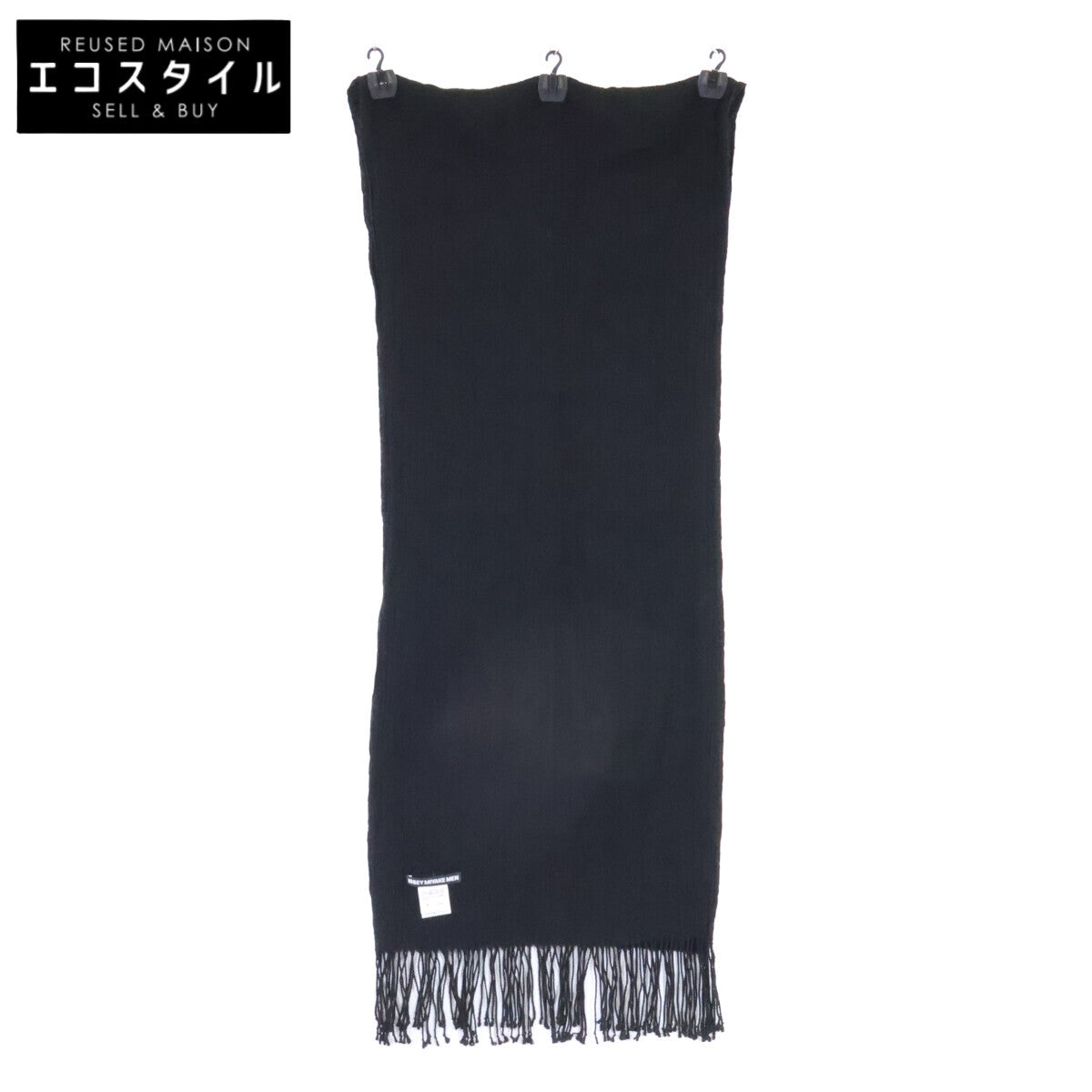 ISSEY MIYAKE MEN イッセイミヤケメン 12AW ME23AD001 シルク プリーツ フリンジ ストール