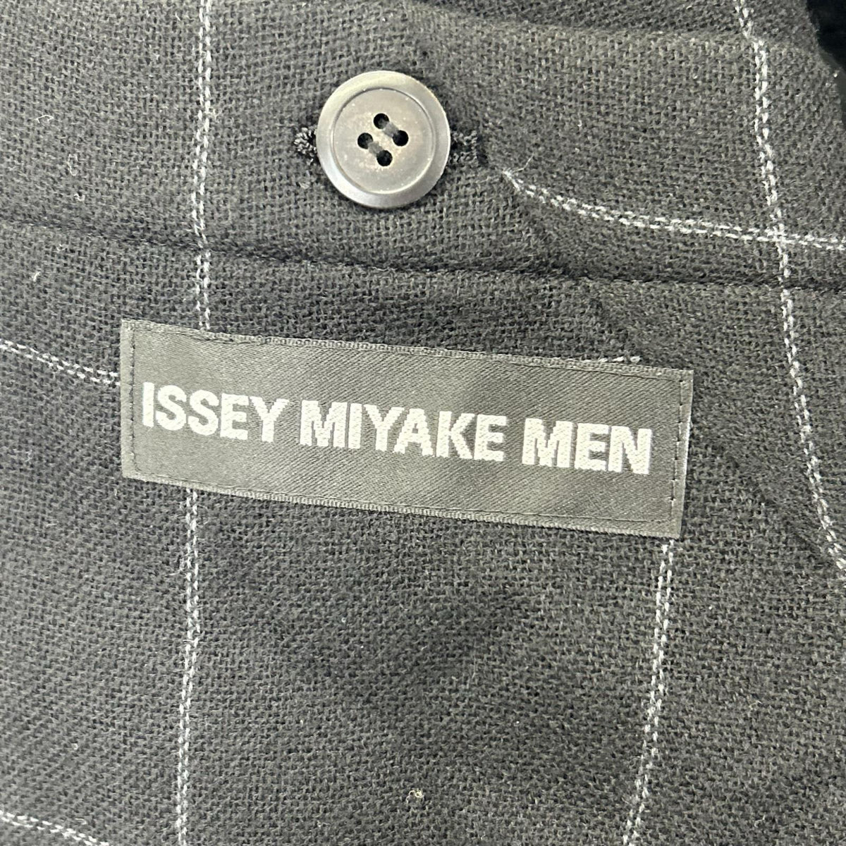 ISSEY MIYAKE MEN イッセイミヤケメン 12AW ME23FD115 ブラック チェック 変形テーラードジャケット ジャケット