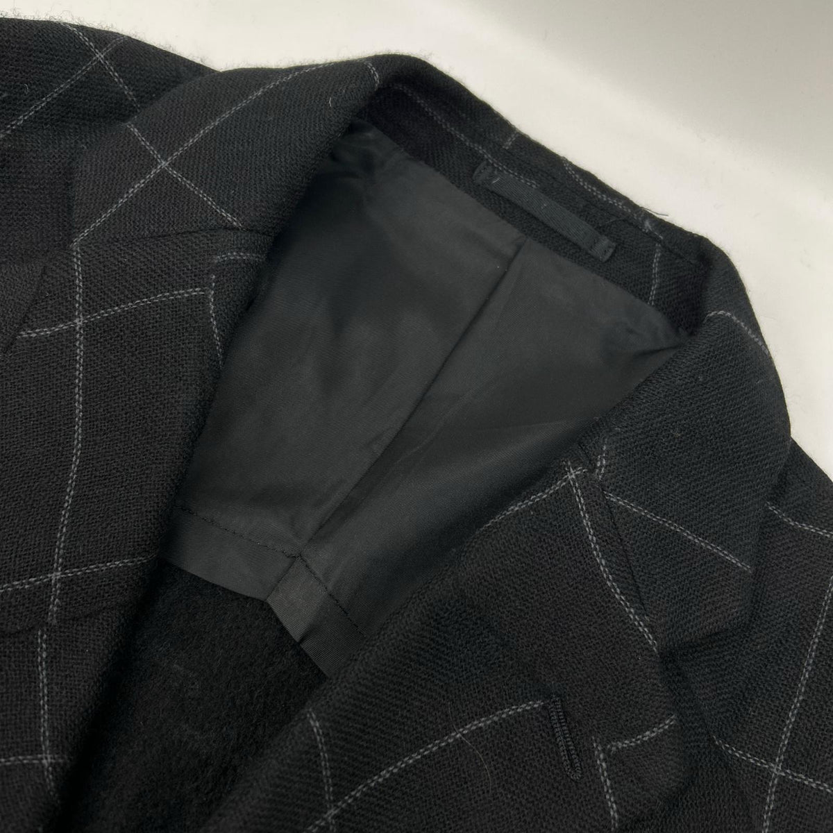 ISSEY MIYAKE MEN イッセイミヤケメン 12AW ME23FD115 ブラック チェック 変形テーラードジャケット ジャケット
