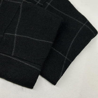 ISSEY MIYAKE MEN イッセイミヤケメン 12AW ME23FD115 ブラック チェック 変形テーラードジャケット ジャケット