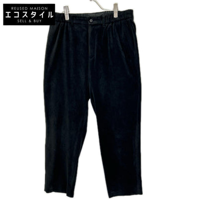 ISSEY MIYAKE MEN イッセイミヤケメン 18AW ME83FF283 ブラック スエード スラックスパンツ ボトムス
