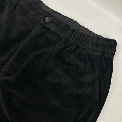 ISSEY MIYAKE MEN イッセイミヤケメン 18AW ME83FF283 ブラック スエード スラックスパンツ ボトムス