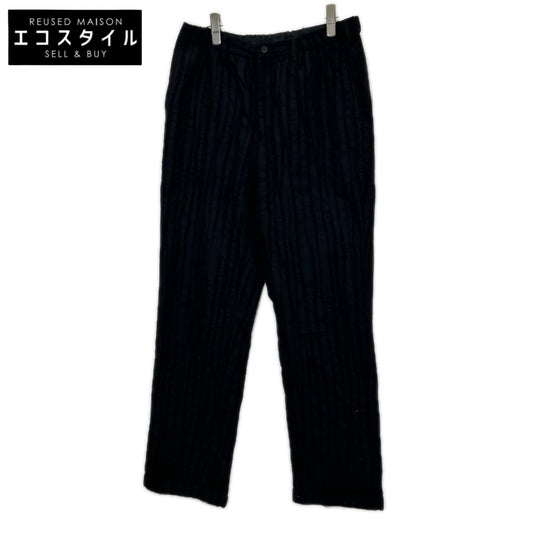 ISSEY MIYAKE MEN イッセイミヤケメン 15AW ME53FF135 ウール ストライプ イージーパンツ ボトムス