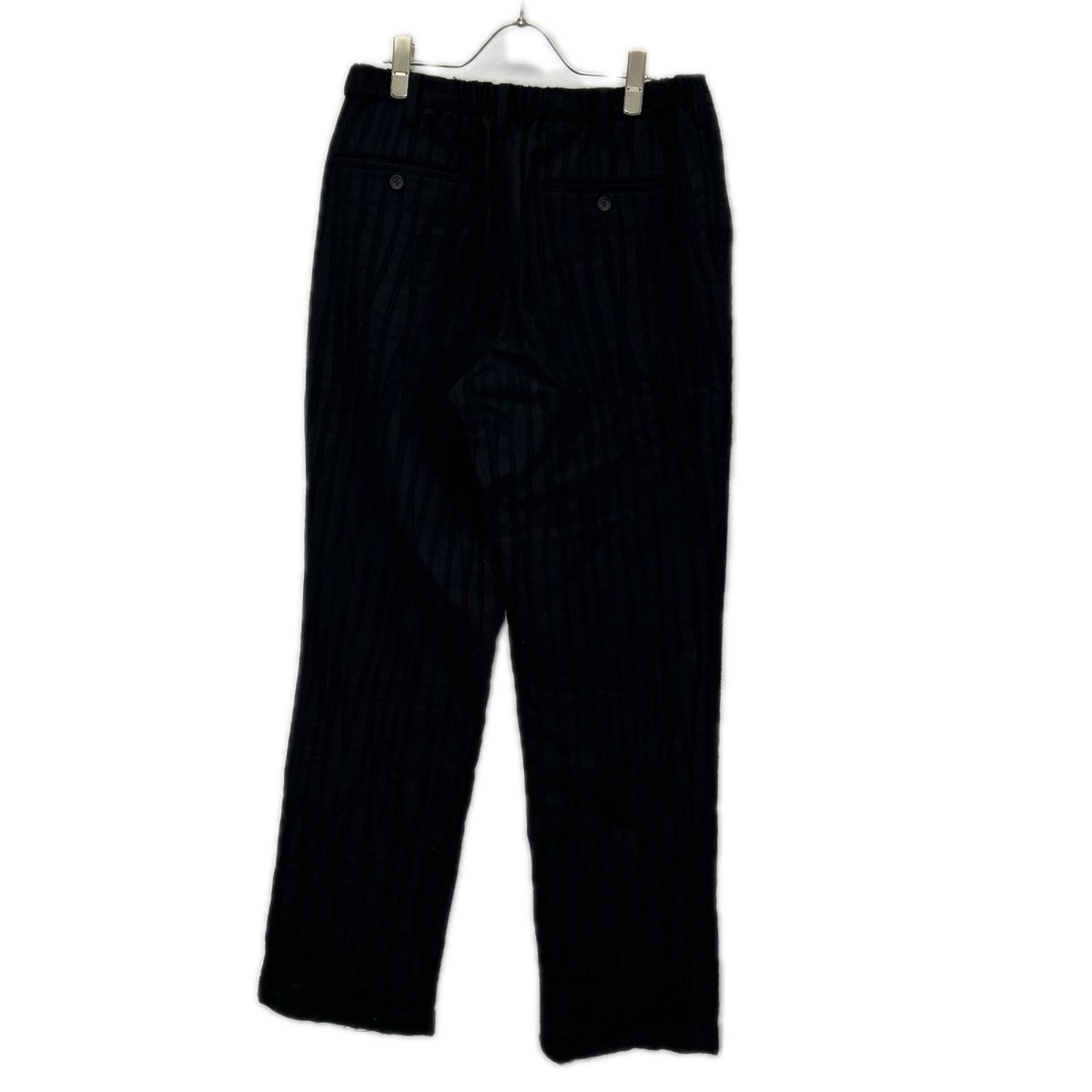 ISSEY MIYAKE MEN イッセイミヤケメン 15AW ME53FF135 ウール ストライプ イージーパンツ ボトムス
