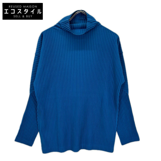 HOMME PLISSE ISSEY MIYAKE オムプリッセ イッセイミヤケ 24AW HP43JK961 ×ロナン・ブルレック ブルー プリーツ Rb_Color Palette 2 トップス