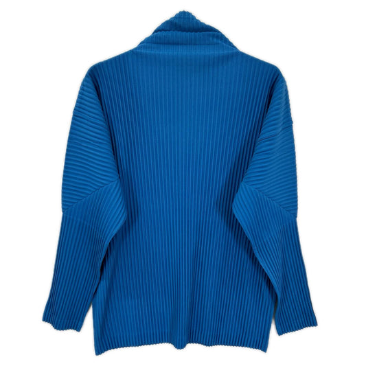 HOMME PLISSE ISSEY MIYAKE オムプリッセ イッセイミヤケ 24AW HP43JK961 ×ロナン・ブルレック ブルー プリーツ Rb_Color Palette 2 トップス
