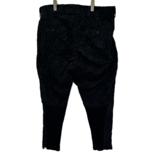 ISSEY MIYAKE MEN イッセイミヤケメン 18SS ブラック ME81FF238 ネットカット ジャカード デザイン テーパードパンツ ボトムス