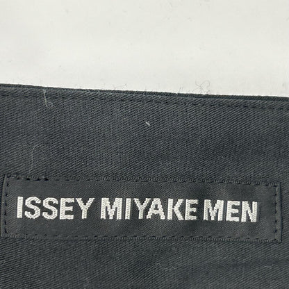 ISSEY MIYAKE MEN イッセイミヤケメン 18SS ブラック ME81FF238 ネットカット ジャカード デザイン テーパードパンツ ボトムス