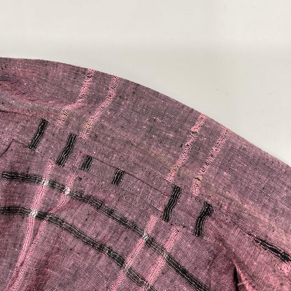 ISSEY MIYAKE MEN イッセイミヤケメン 20SS ME01FD123 リネンコットン チェックパターン テーラードジャケット ジャケット