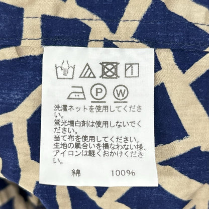 ISSEY MIYAKE MEN イッセイミヤケメン 18SS ME81FJ073 ネットカット シワ加工 総柄 長袖シャツ トップス
