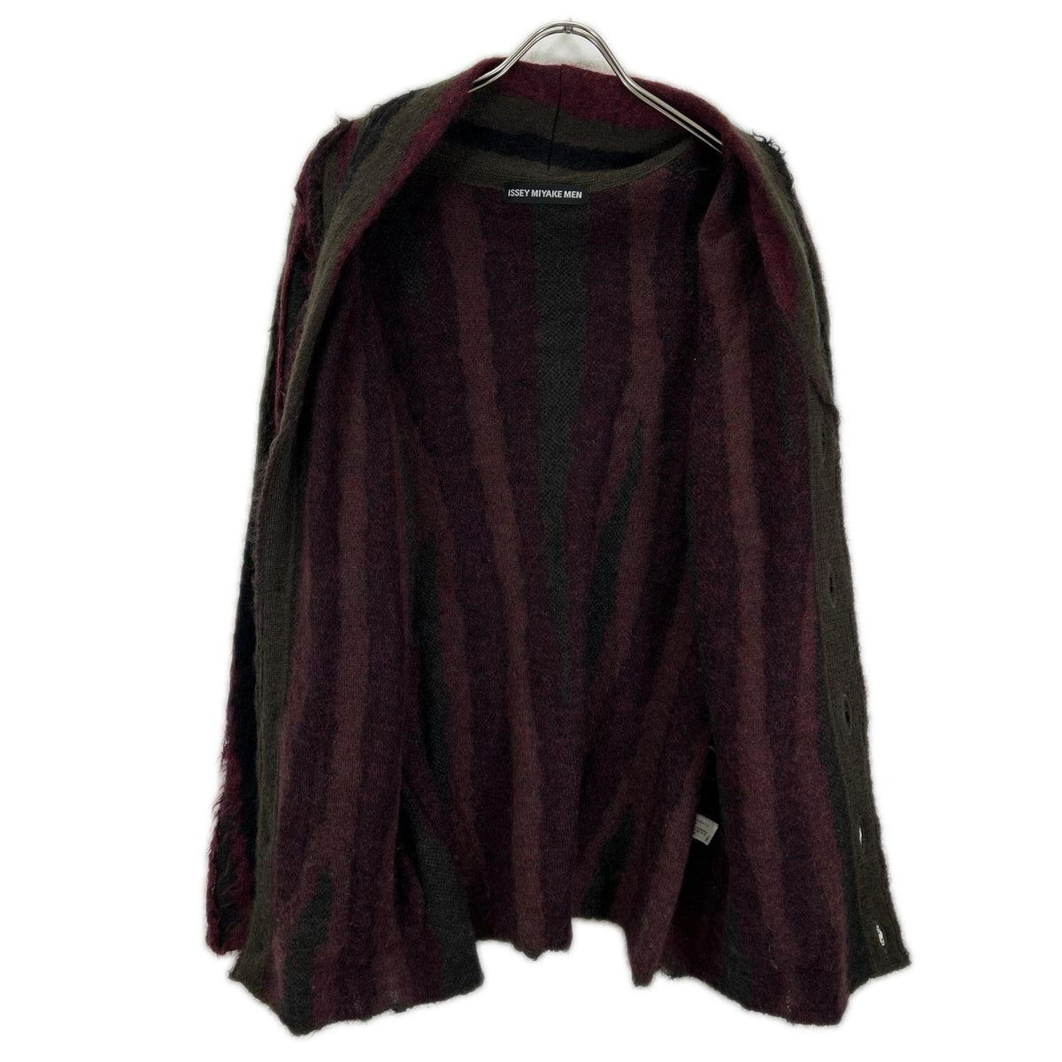 ISSEY MIYAKE MEN イッセイミヤケメン 14AW ME43KO177 マルチカラー モヘヤ カーディガン トップス