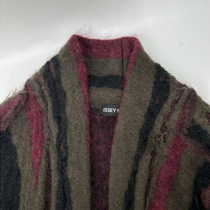 ISSEY MIYAKE MEN イッセイミヤケメン 14AW ME43KO177 マルチカラー モヘヤ カーディガン トップス