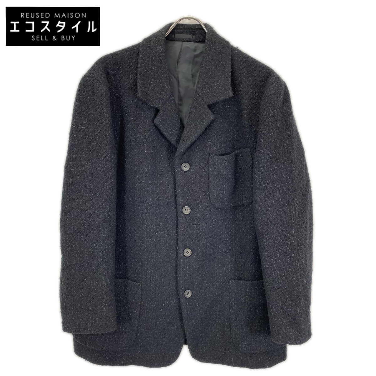ISSEY MIYAKE MEN イッセイミヤケメン 11AW ME13FD104 ブラック ウール 縮絨 テーラードジャケット ジャケット