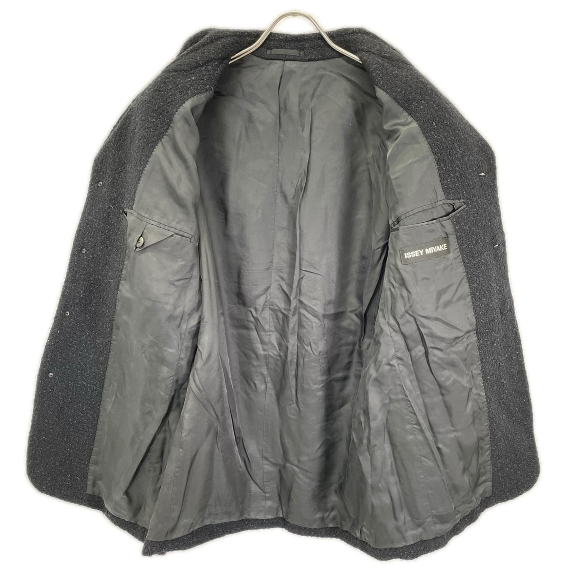 ISSEY MIYAKE MEN イッセイミヤケメン 11AW ME13FD104 ブラック ウール 縮絨 テーラードジャケット ジャケット