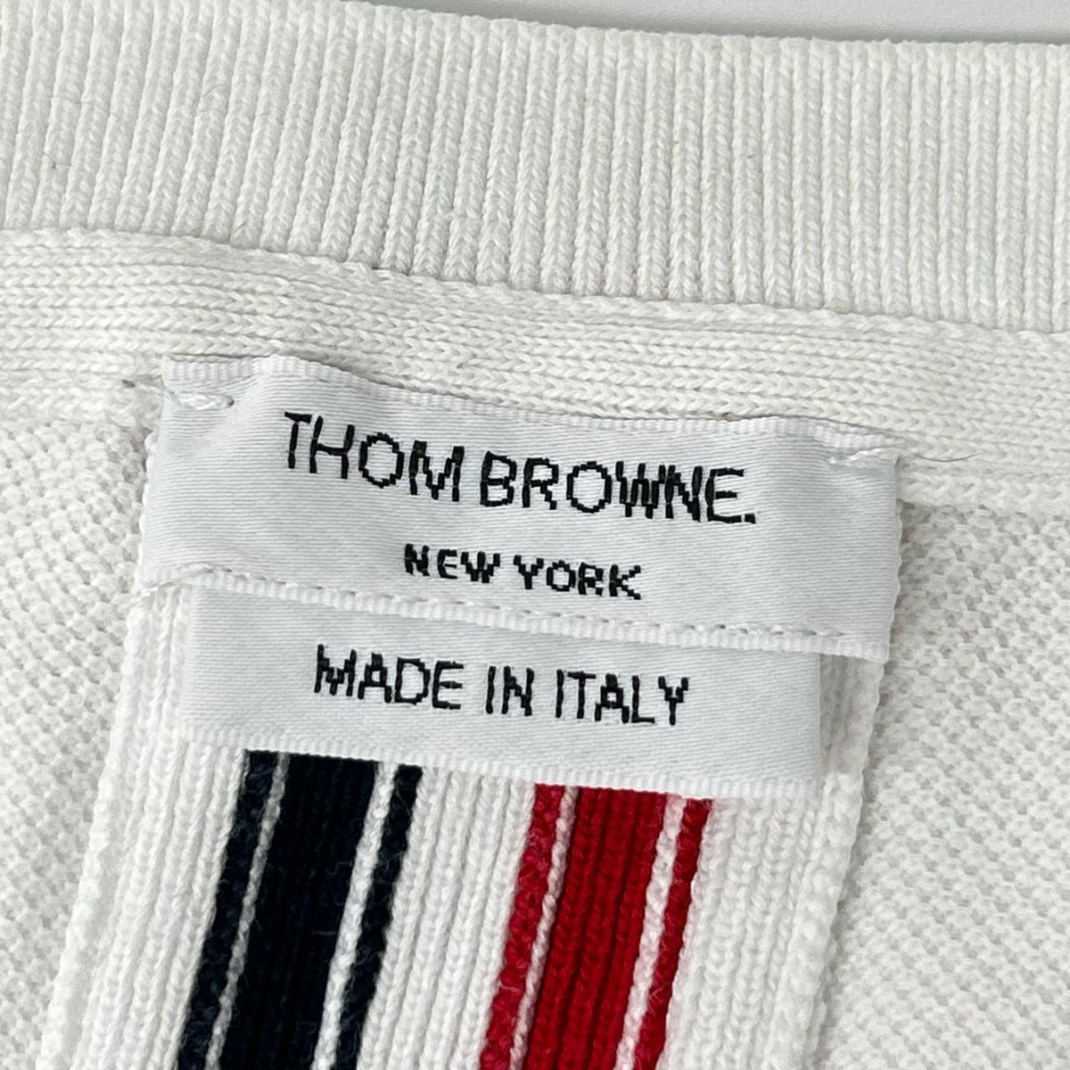 THOM BROWNE トムブラウン FJS013A-00050100 サイドボタン バックストライプ Tシャツ トップス