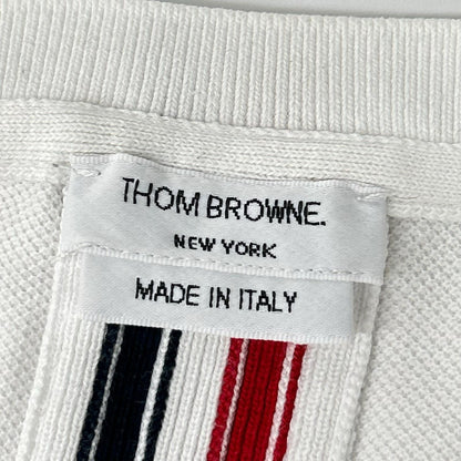 THOM BROWNE トムブラウン FJS013A-00050100 サイドボタン バックストライプ Tシャツ トップス
