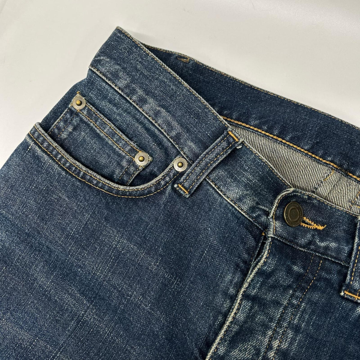 SAINT LAURENT PARIS サンローランパリ 378807 14SS エディ期 インディゴ ボタンフライ スキニー デニムパンツ ボトムス