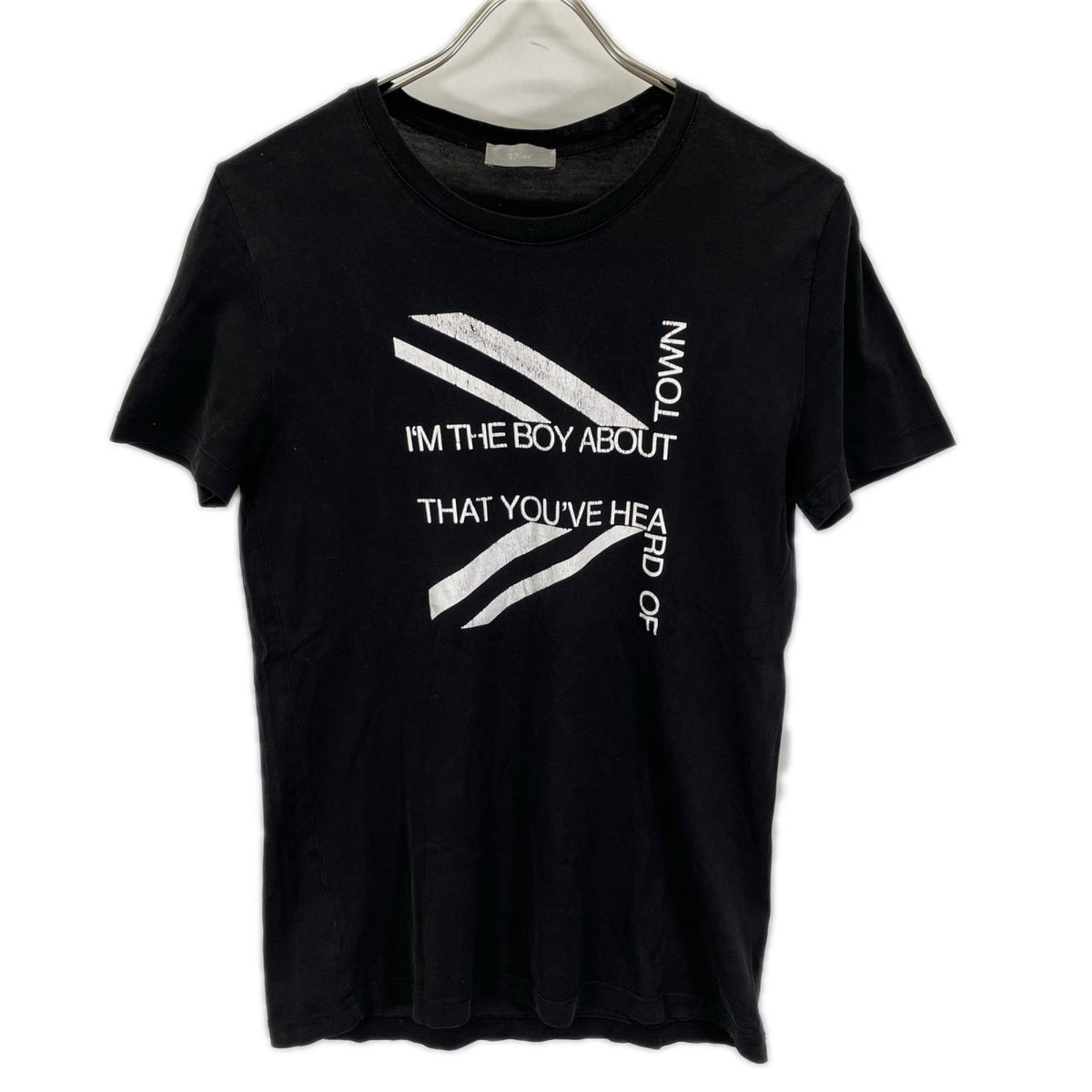 Dior HOMME ディオールオム 06年製 エディ期 ブラック ユニオンジャック Tシャツ トップス
