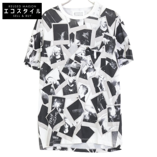 Maison margiela メゾンマルジェラ ブラック PRINTED Tシャツ トップス