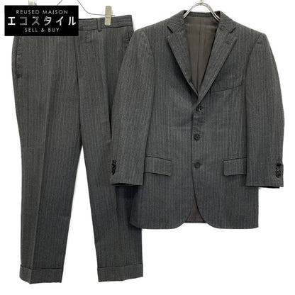 RING JACKET Carlo Barbera & C. Gray Stripe 2-Piece Suit Suit Set-up Unmarked Men's