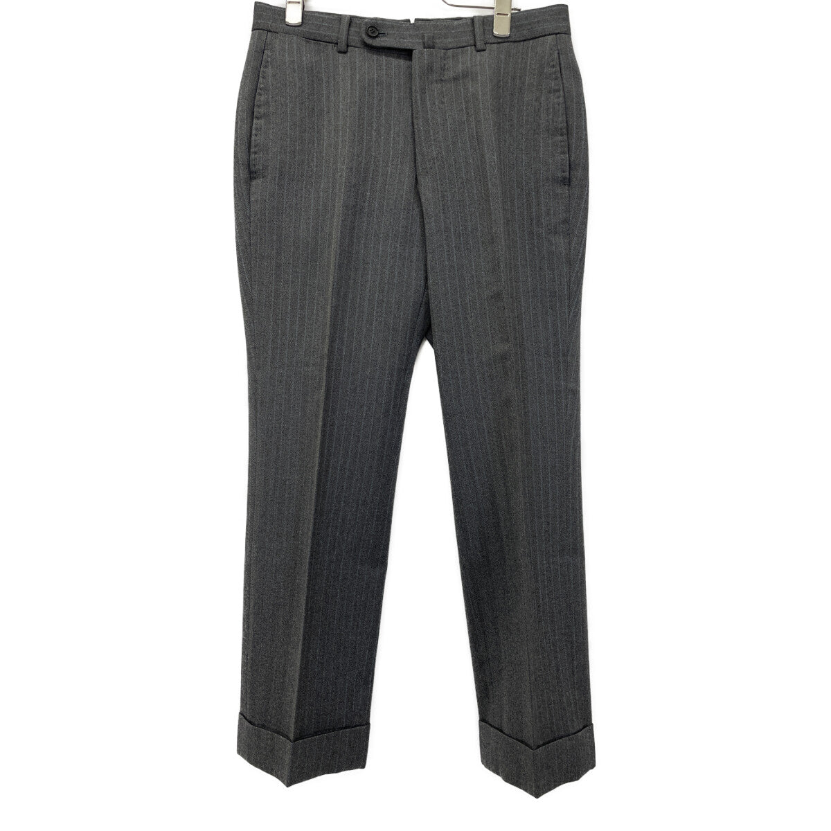 RING JACKET Carlo Barbera & C. Gray Stripe 2-Piece Suit Suit Set-up Unmarked Men's