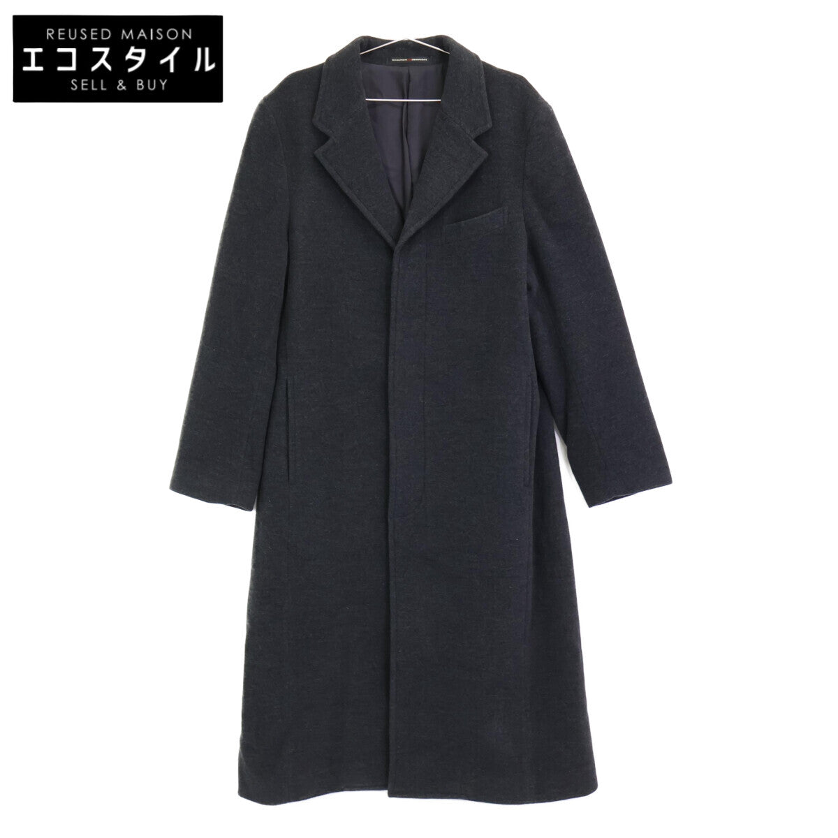 Jean Paul GAULTIER HOMME KW-0150 Dark Gray Wool-Blend Long Coat