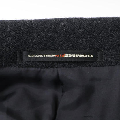 Jean Paul GAULTIER HOMME KW-0150 Dark Gray Wool-Blend Long Coat