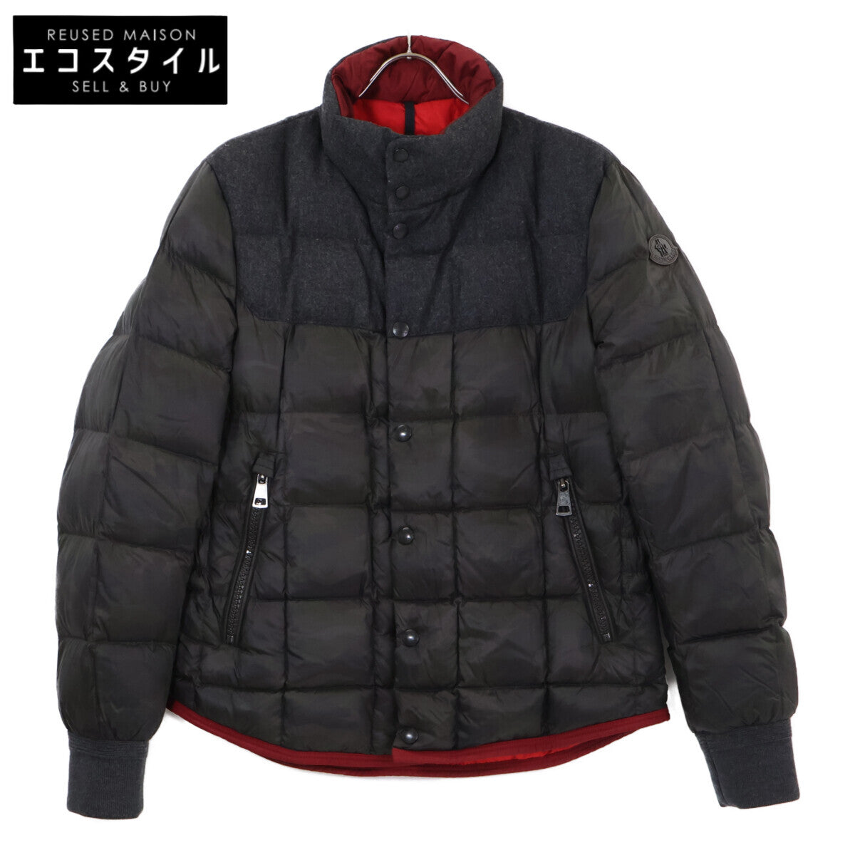 MONCLER モンクレール LUMIERE カモフラ ウール切替 ダウンジャケット ジャケット