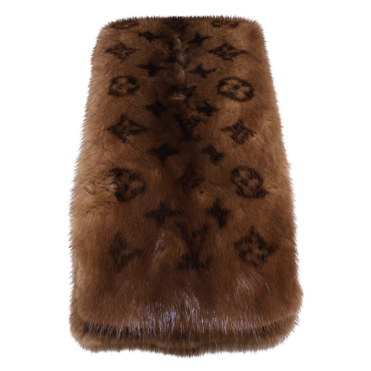 LOUIS VUITTON ルイヴィトン M78744 ミンク100 モノグラム マフラー マフラー