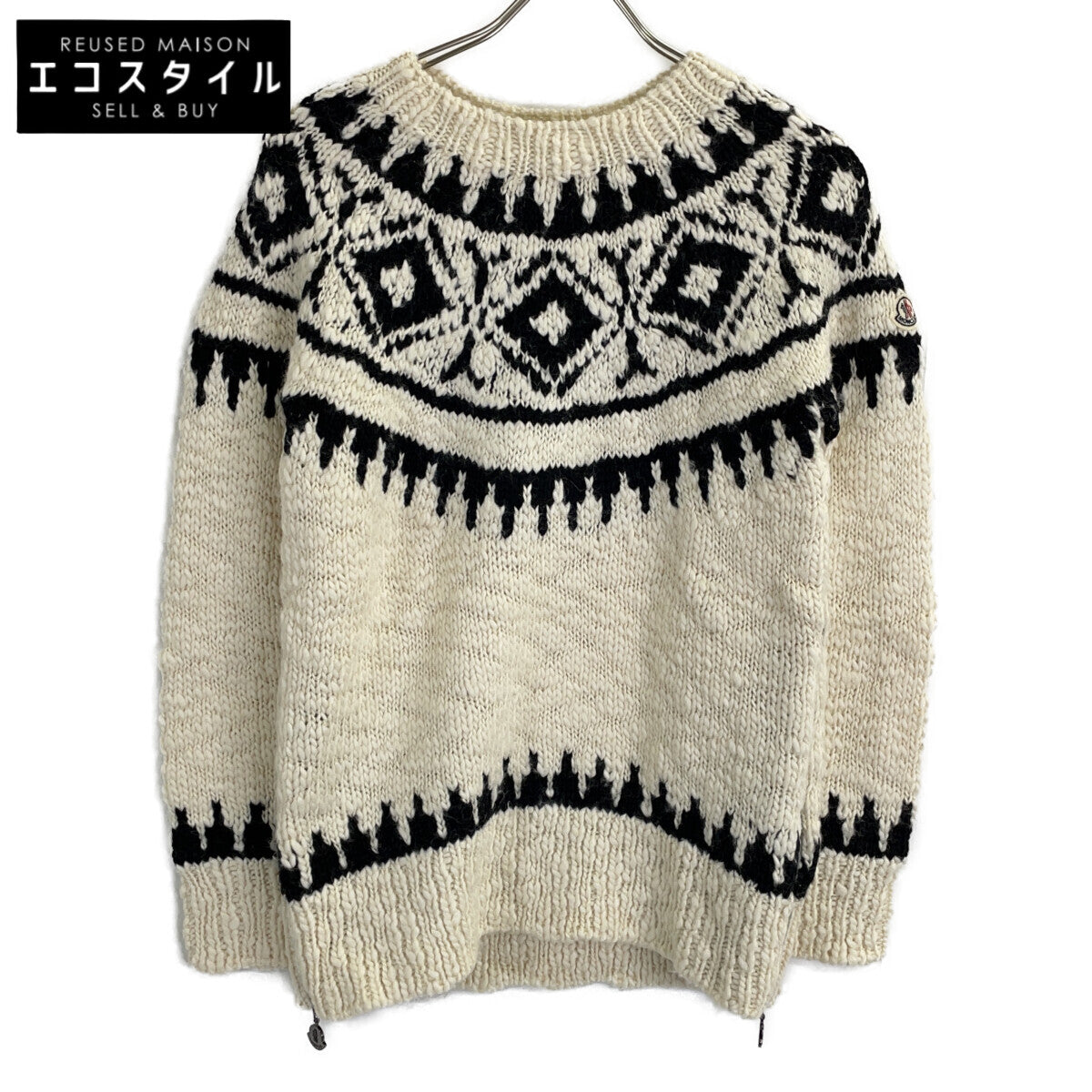 MAGLIONE 羊毛侧拉链针织上衣 S