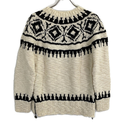 MAGLIONE 羊毛侧拉链针织上衣 S