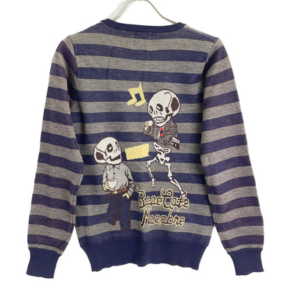 BORDER BAPEcafe SKULL KNIT SWEATER Top Men's