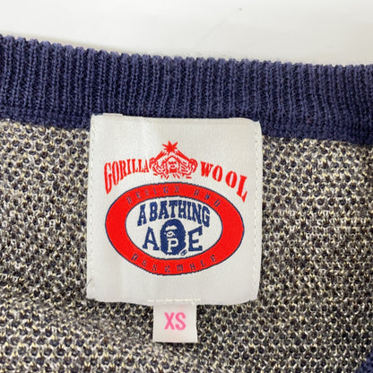 BORDER BAPEcafe SKULL KNIT SWEATER Top Men's