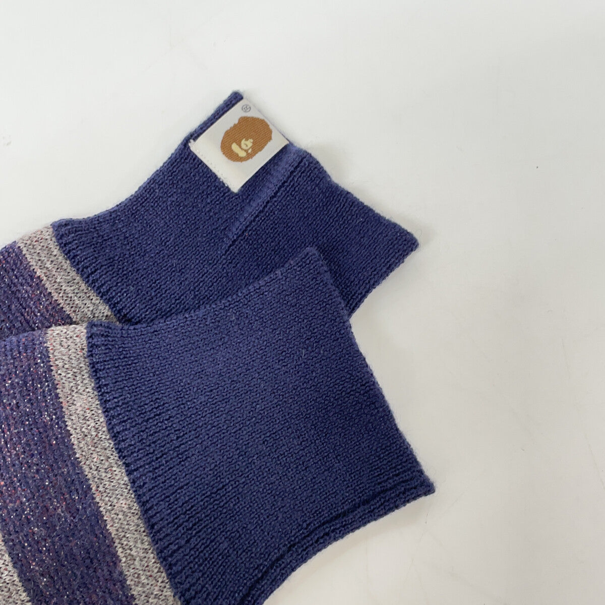 BORDER BAPEcafe SKULL KNIT SWEATER Top Men's