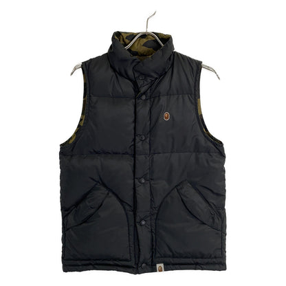 A BATHING APE BAPE 黑色×橄榄绿迷彩 双面羽绒马甲 马甲