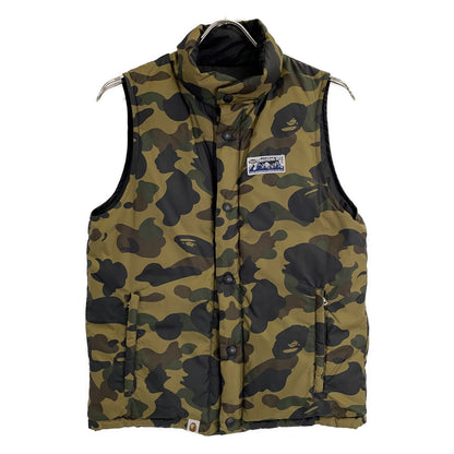 A BATHING APE BAPE 黑色×橄榄绿迷彩 双面羽绒马甲 马甲