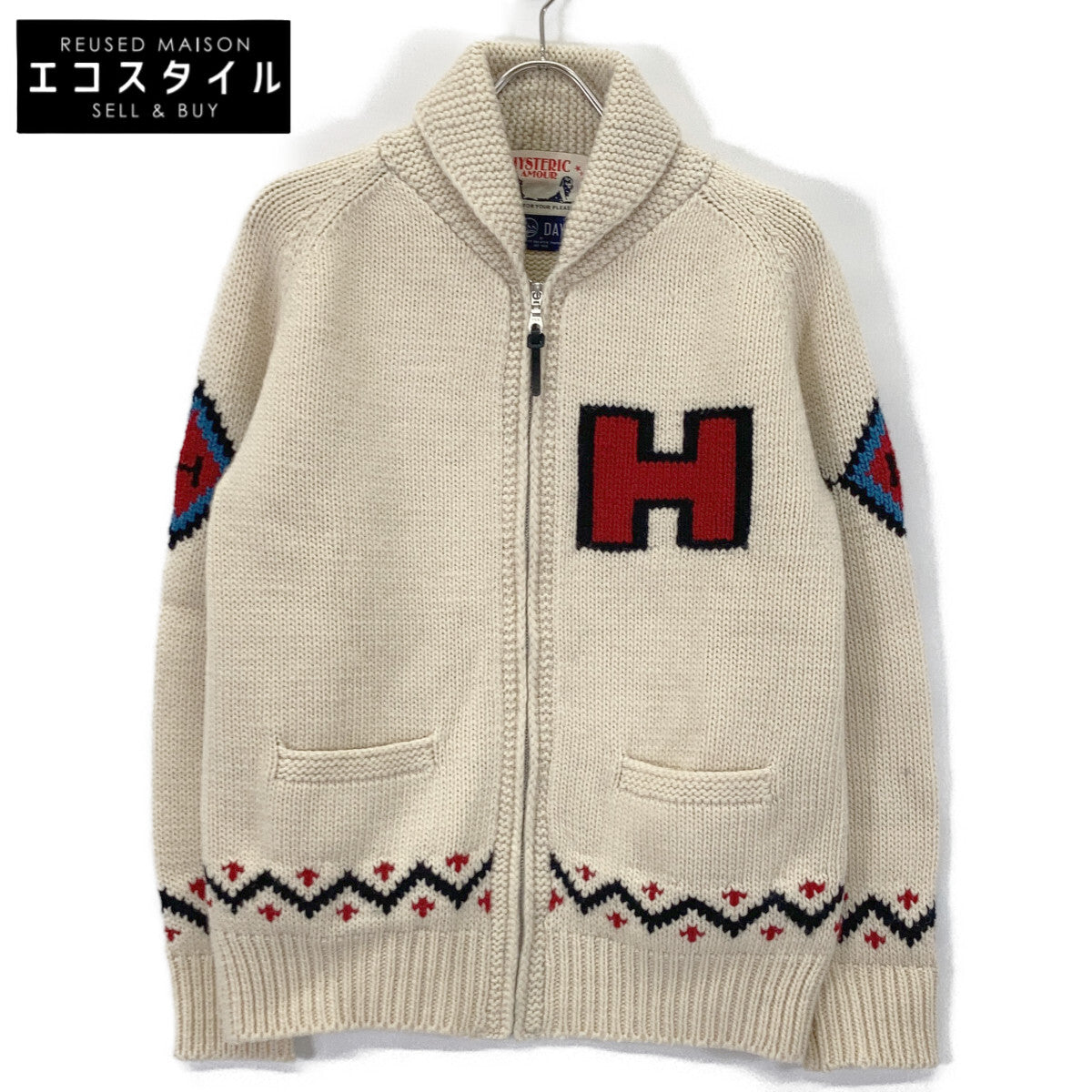 HYSTERIC GLAMOUR HYSTERIC GLAMOUR 02193ND03 ×GRANTED MISS HYSTERIC针织套头毛衣 开衫 上衣