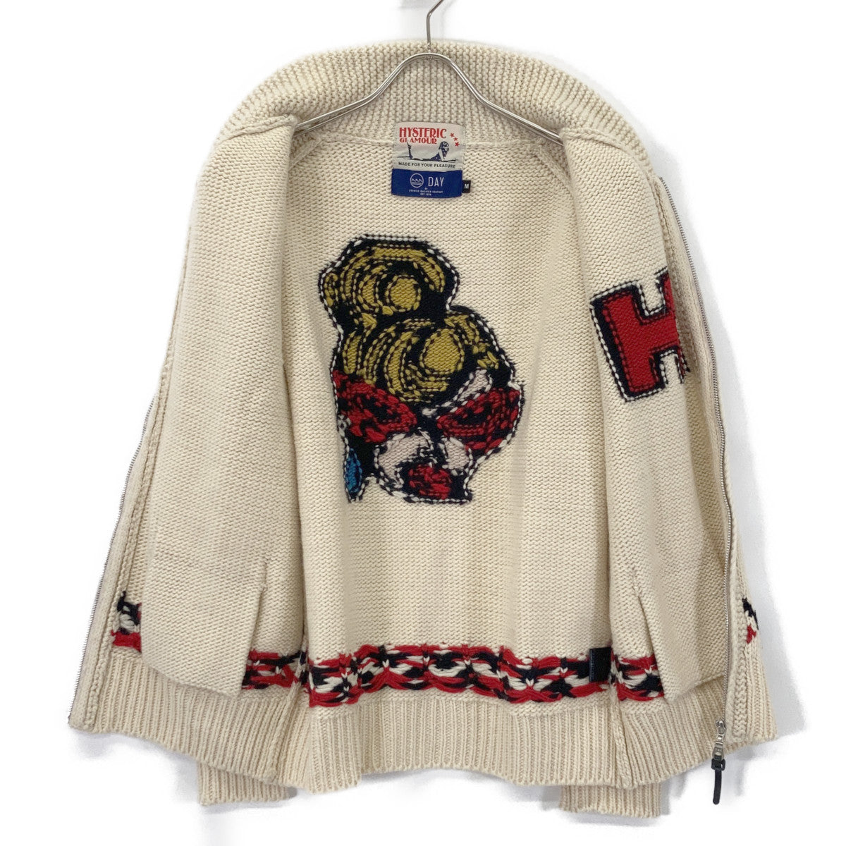 HYSTERIC GLAMOUR HYSTERIC GLAMOUR 02193ND03 ×GRANTED MISS HYSTERIC针织套头毛衣 开衫 上衣