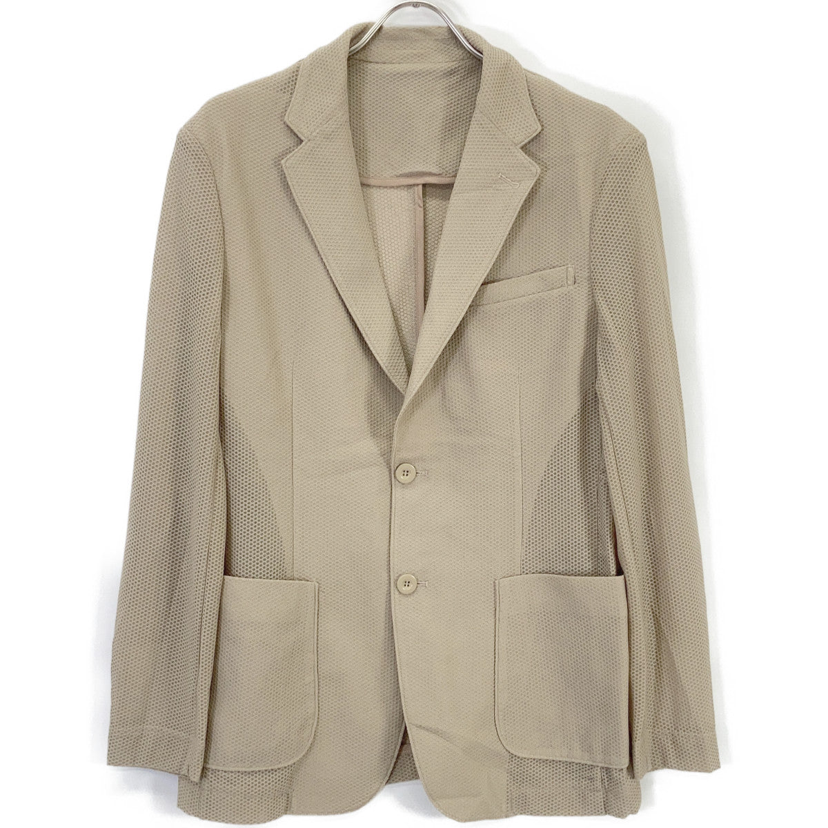 MUTA MARINE 170416 Beige Mesh Tailored Jacket