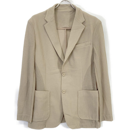 MUTA MARINE 170416 Beige Mesh Tailored Jacket