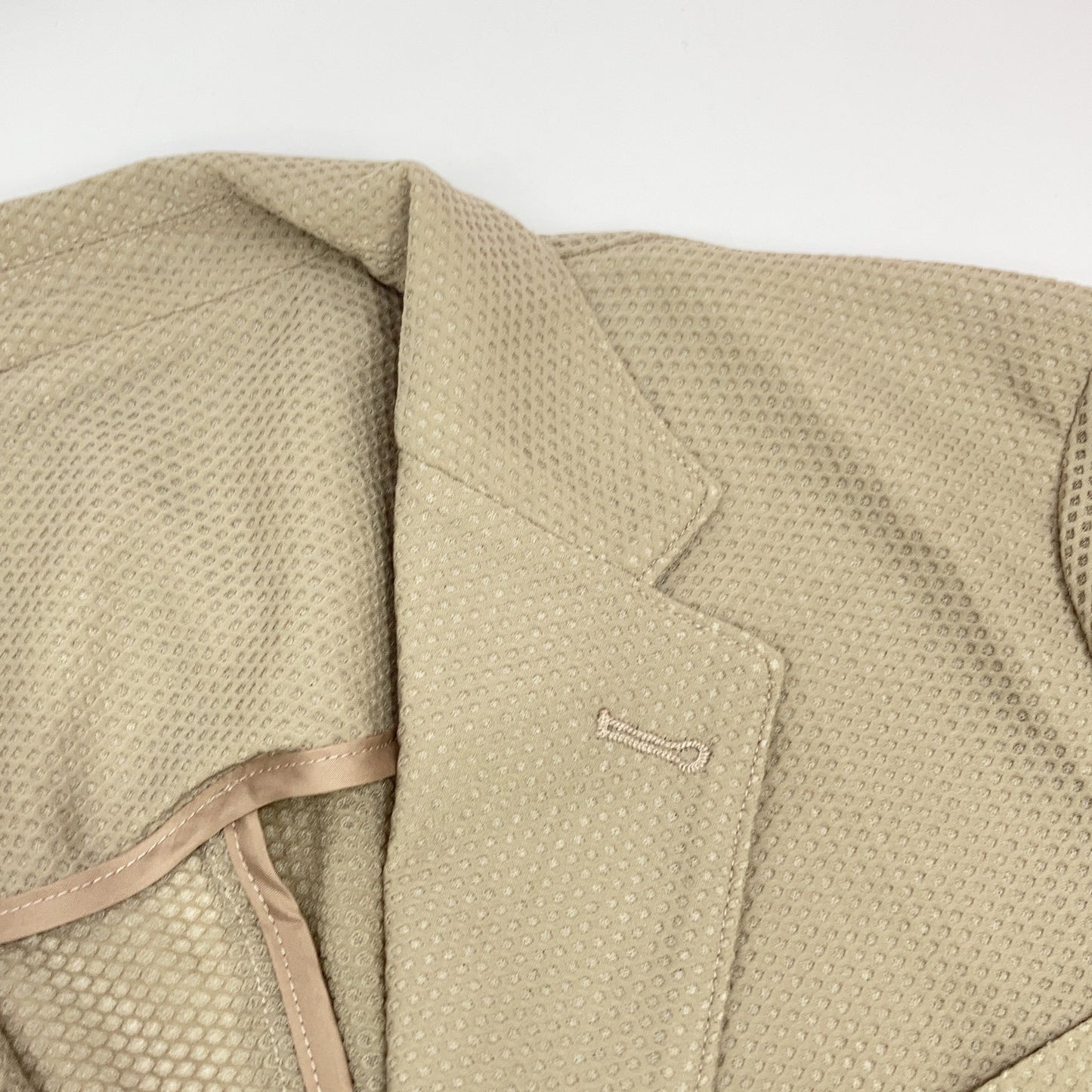 MUTA MARINE 170416 Beige Mesh Tailored Jacket