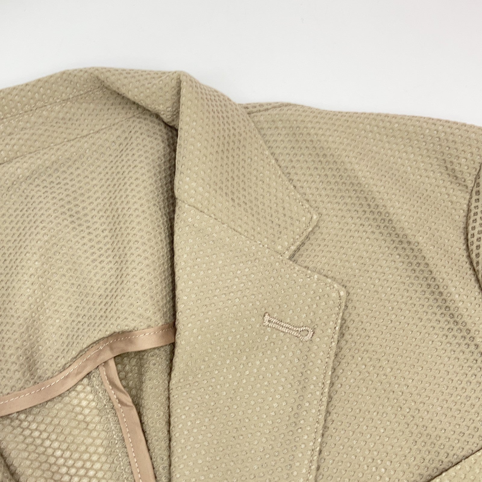 MUTA MARINE 170416 Beige Mesh Tailored Jacket