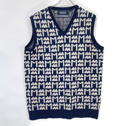 MUTA MARINE 210305 MM PATTERN Jacquard Knit Vest