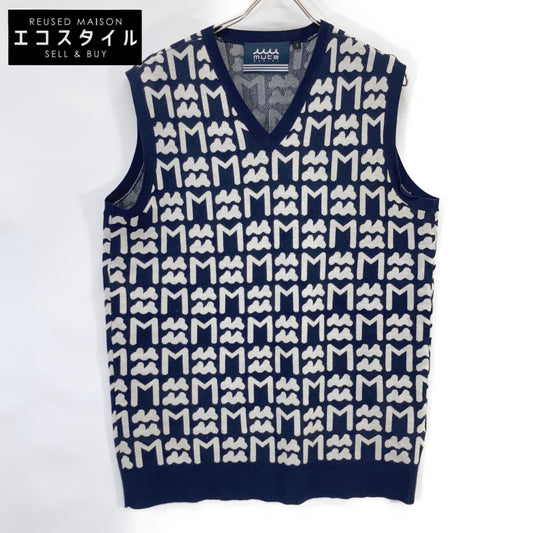 MUTA MARINE 210305 MM PATTERN Jacquard Knit Vest