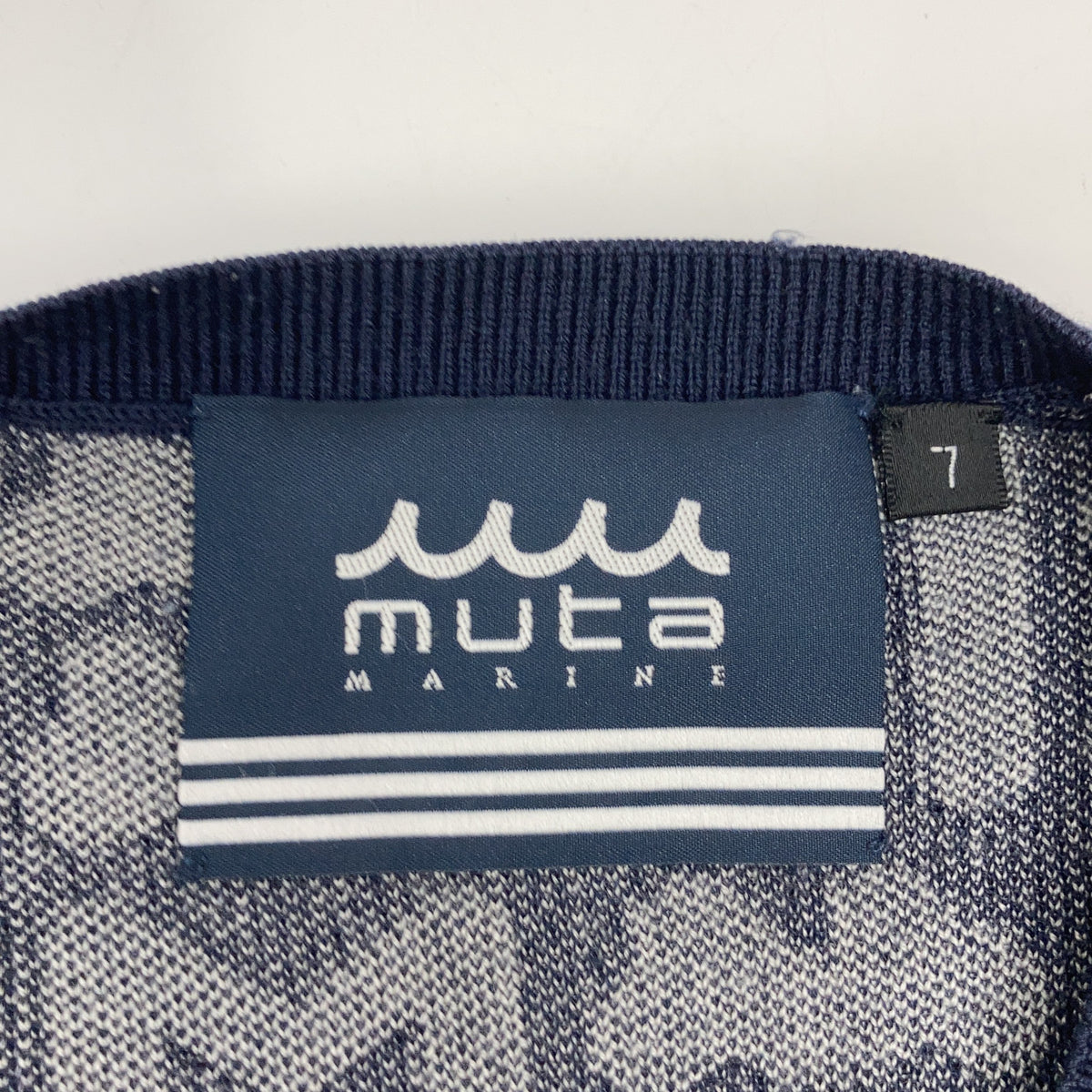 MUTA MARINE 210305 MM PATTERN Jacquard Knit Vest